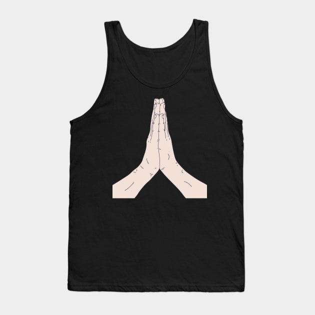 Praying - Emoticon - Folded Hands Tank Top by DeWinnes